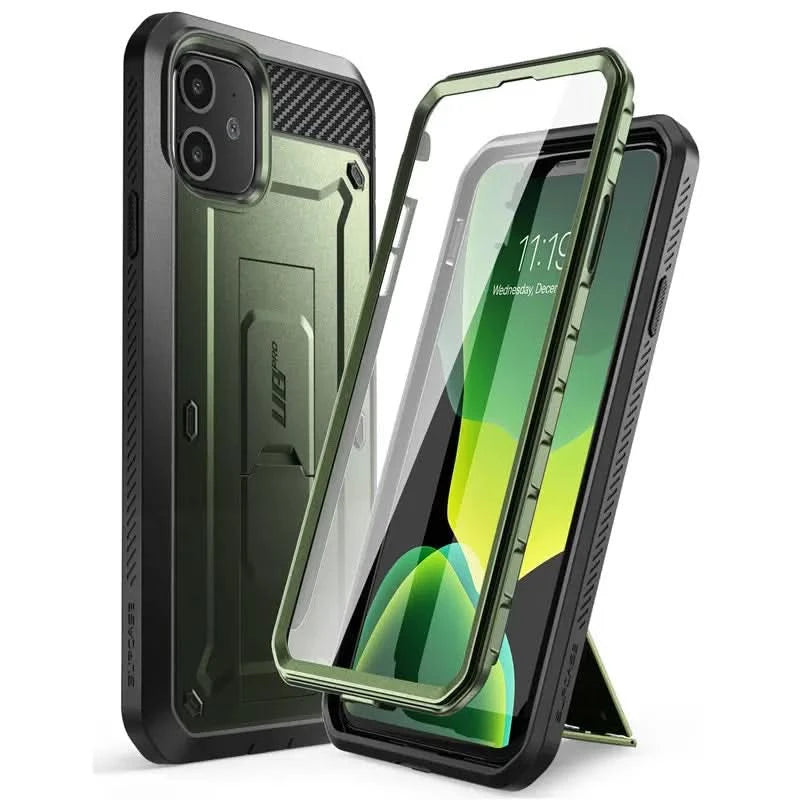 For iPhone 11 Case 6.1" (2019 Release) SUPCASE UB Pro Full-Body Rugged Holster Cover with Built-in Screen Protector & Kickstand Caseverse