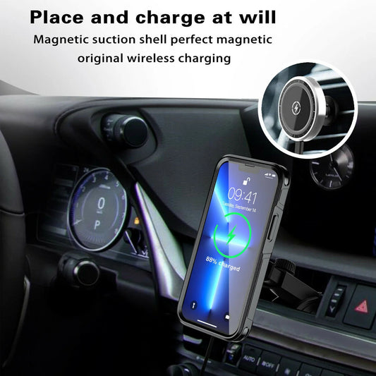 Magnetic Case for iPhone 15 14 Pro Max Plus 13 mini 12 for MagSafe Military Grade Drop Protective Tough Shockproof Case - Caseverse