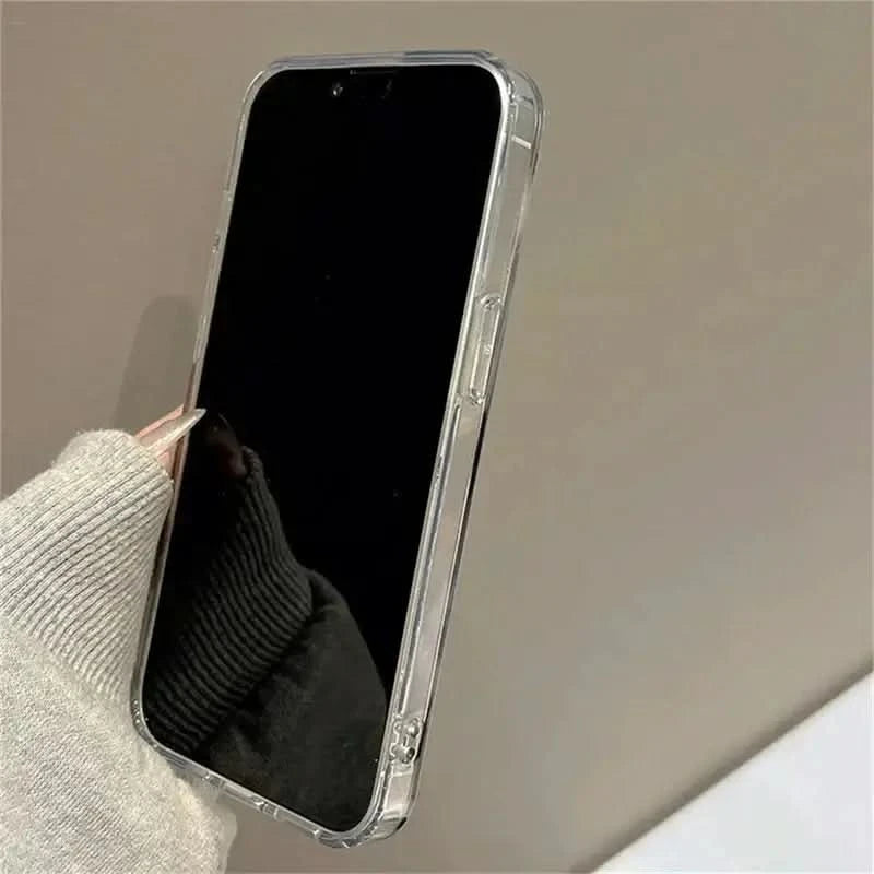 Luxury Five Lotus Pattern Phone Case For iPhone 16 15 14 13 12 11 Pro XR XS 7 8 Plus Shockproof Feather Chiffon Texture Cover Caseverse