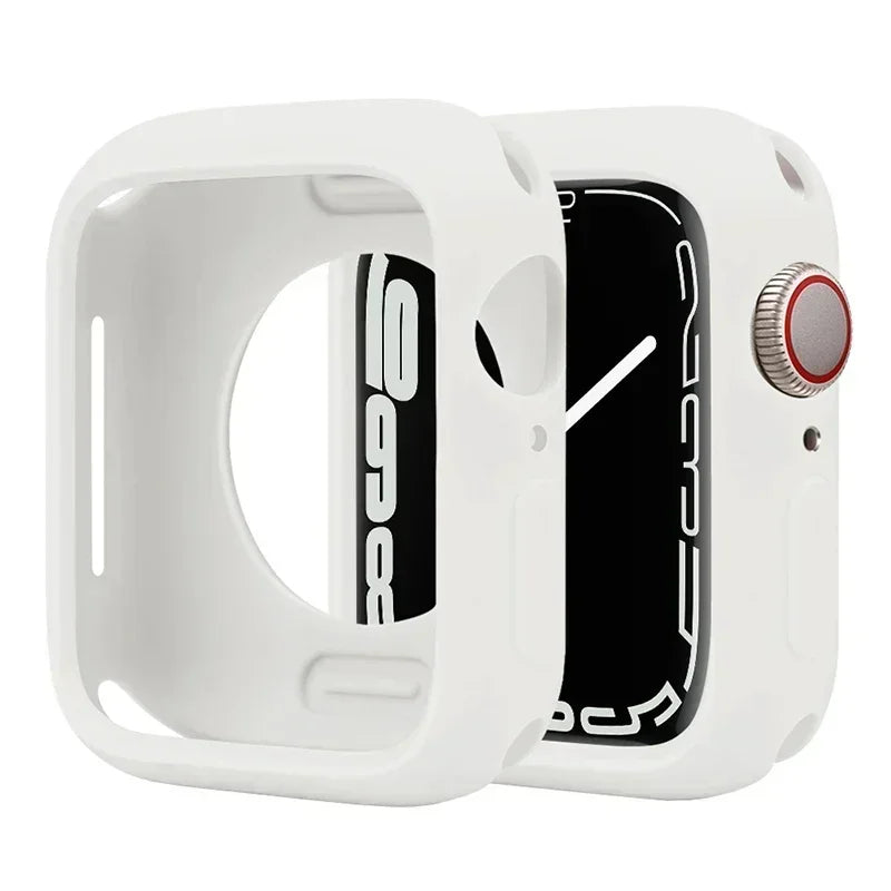 Candy Soft Silicone Case for Apple Watch Cover 9 8 7 6 Se 5 45mm 42mm 38 Protection Iwatch Serie 44mm 40mm 41mm Bumper for women