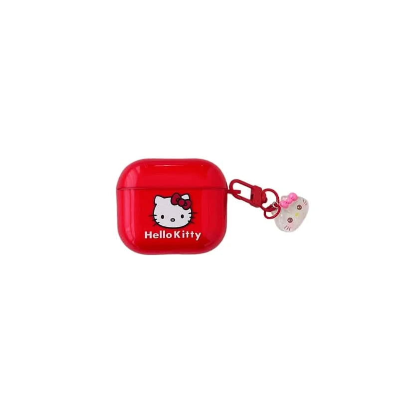 Cute Cartoon Sanrio Hello Kitty Earphone Case For AirPods 4 1 2 3 Pro 2021 Wireless Bluetooth Headset Soft TPU Protective Cover Caseverse