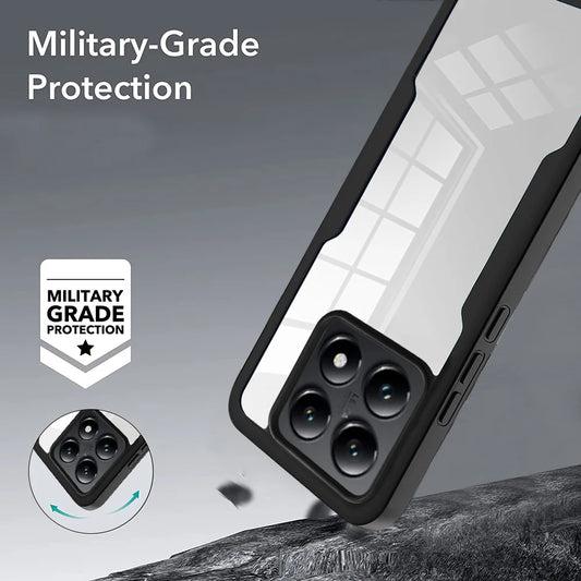 Case For Xiaomi Mi 14T Pro M 14 T P 13T 13 Redmi 14C 13C Mi14T 360 Shockproof Built in Screen Protector Plastic TPU Clear Cover - Caseverse
