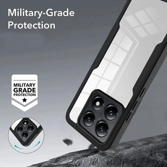 Case For Xiaomi Mi 14T Pro M 14 T P 13T 13 Redmi 14C 13C Mi14T 360 Shockproof Built in Screen Protector Plastic TPU Clear Cover - Caseverse