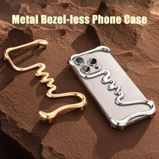 iPhone Phone Case Metal 3D Hollow Case For iPhone16 ProMax 14 15 Pro 16Plus Aluminum Alloy Track Shell Air Bag Shockproof Cover Caseverse