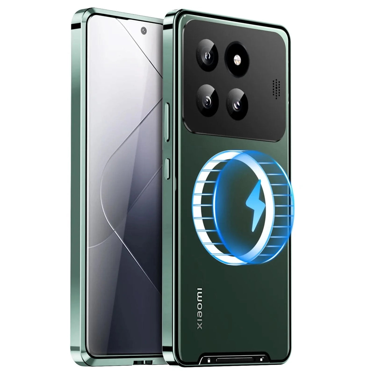 Aluminum Alloy Metal Phone Case For Xiaomi 14pro Xiaomi 13T Pro Aromatherapy Magnetic Magic Shield Anti-fall Protective Case Caseverse