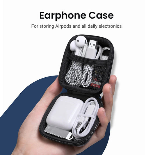 UGREEN Earphone Case Hard Headphone Bag For Airpods Earpods Sennheiser Ear Pads Wireless Bluetooth Earphone Accessories Caseverse