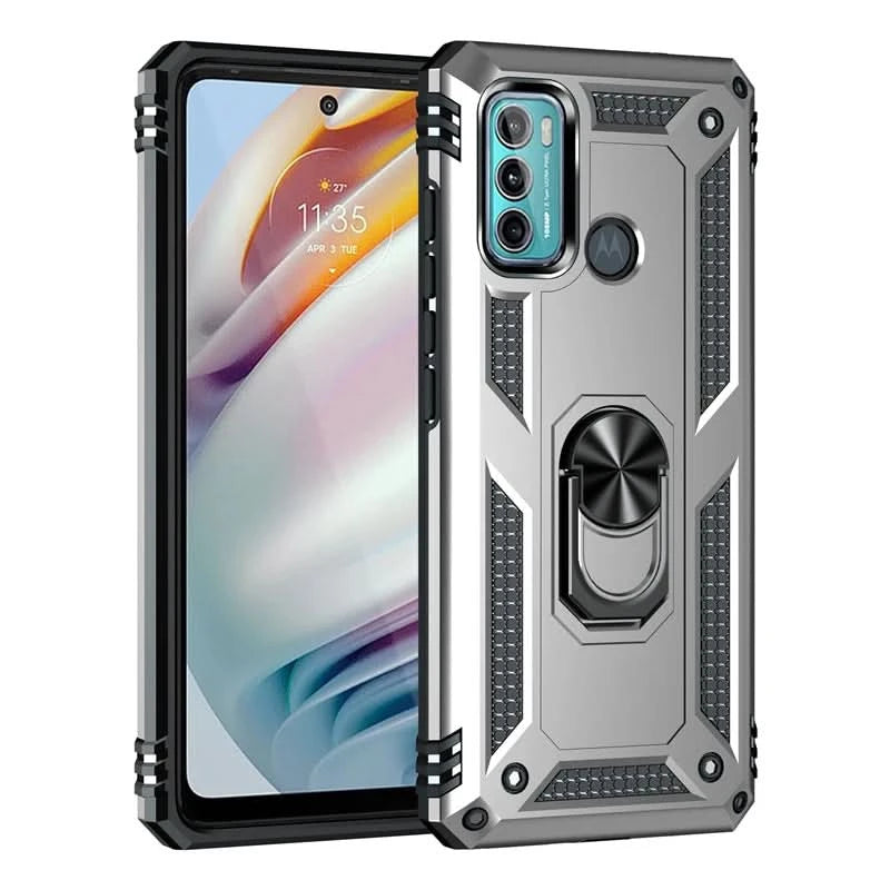 For Motorola Moto G40 Fusion Case Rugged Armor Shockproof Phone Case For Moto G31 G41 G51 G71 5G Magnetic Ring Holder Back Cover - Caseverse
