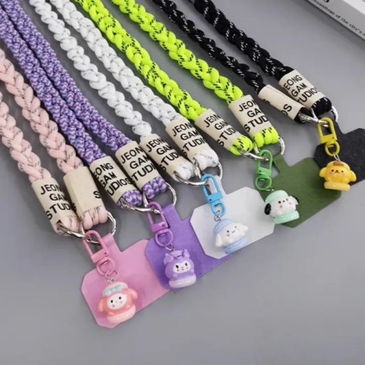 Can Be Carried Outdoor Mountaineering Mobile Phone Lanyard Women's Belts Woven Hanging Ornaments Anti Loss Lanyards Neck Strap