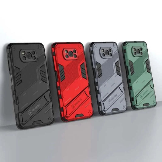 Armor Shockproof Phone Case For Xiaomi Mi Pocophone Poco X3 Pro Magnetic Car Holder Stand Cover for Poco X3 NFC Hard Rugged Case - Caseverse