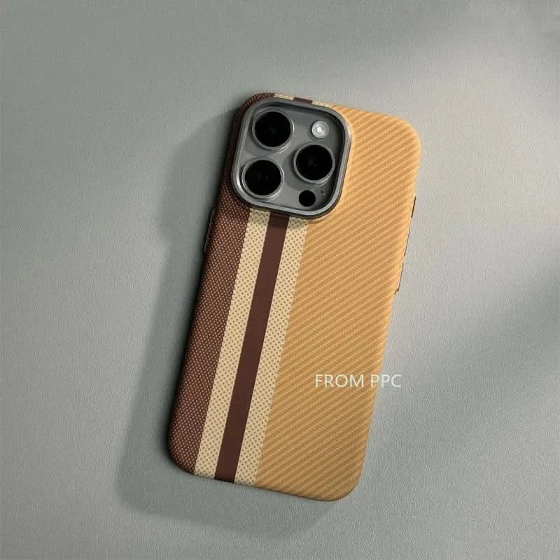 Carbon Fibre Magnetic Phone Case 16 Cover for iPhone 15 14 Pro Max Wireless Charging MagSafe Shell Alloy Camera Ring Armor Funda Caseverse