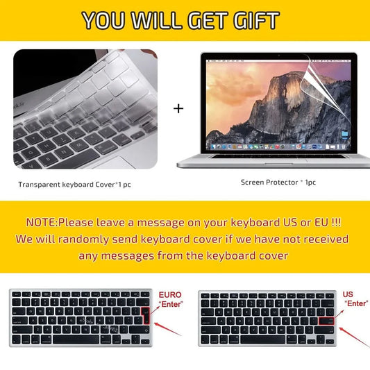 Laptop Case for Macbook Air 13 A2337 2020 A2338 M1 Chip Pro 13 2022 M2 Air 13.6 M2 for Macbook Pro 14 case M4 2023 M3 Pro 16
