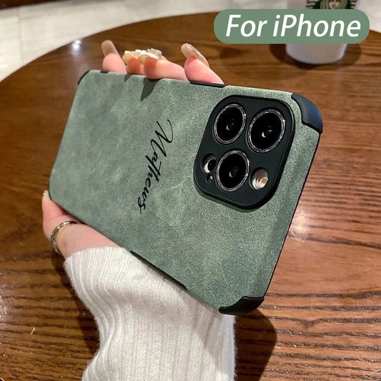 Personalized Luxury Leather Lambskin Case For iPhone 11 12 13 14 15 16 Pro Max Customized Name DIY Cover 11 12 13 14 15 Pro Max Caseverse