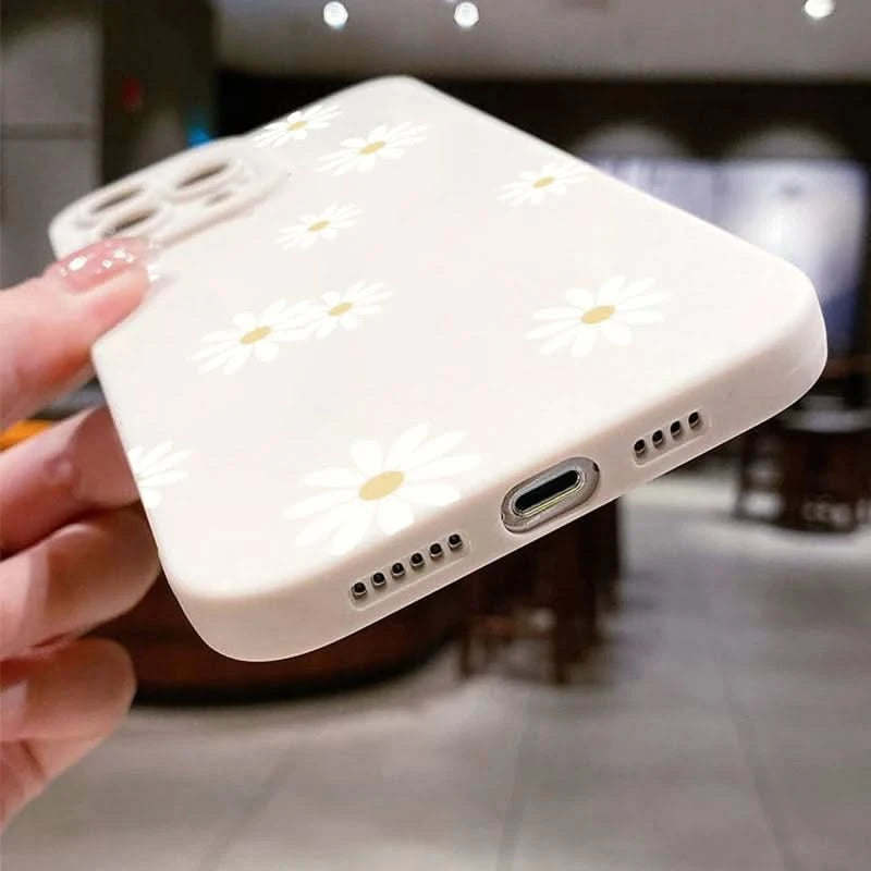 Daisy Graphic Printed Phone Case For iPhone 13 11 12 14 15 16 Pro Max Plus 16E XR 8 7 Plus SE 2022 X XS Max Soft Matte Cover - Caseverse