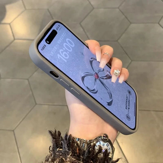Matte Titanium gray rugged silicone case for iPhone 16 15 14 13 12 11 Pro Max thicken shockproof transparent hard phone cover Caseverse