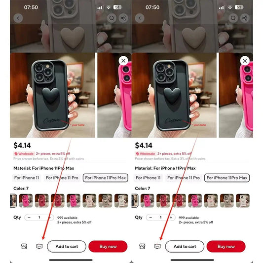 3D Gold Love Heart Personalized Custom Name Case For iPhone 16 15 14 13 12 11 Pro Max X XS XR 7 8 Plus Silicone Candy DIY Cover Caseverse