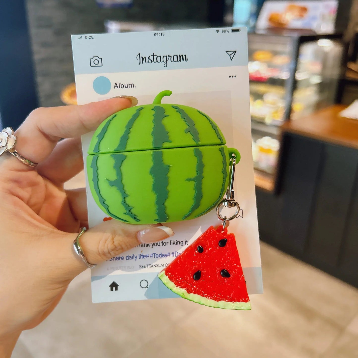 For Airpods 4 Simulation Fruit 3D Watermelon Cute Earpods Case for Airpods 1 2 3 Pro 2 Wireless Earphone Cover Charging Box Caseverse