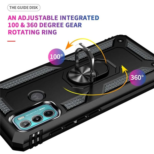 For Motorola Moto G40 Fusion Case Rugged Armor Shockproof Phone Case For Moto G31 G41 G51 G71 5G Magnetic Ring Holder Back Cover - Caseverse