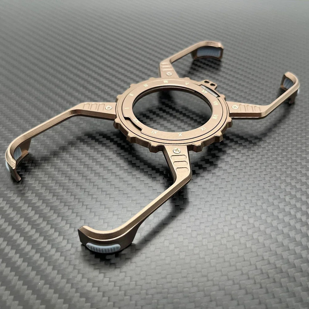 Metal Magnetic Case For iphone 16 Pro Max Cover 16 Plus 15 14 13 Aluminum Alloy Rimless Bumper Built-in 360° Invisible Holder