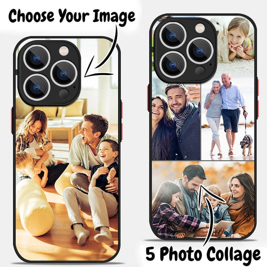 Personalized DIY Customized Name Photo Phone Case For iPhone 16 15 Pro Max 14 13 12 11 Pro Max X XR 7 8 Shockproof Acrylic Cover Caseverse