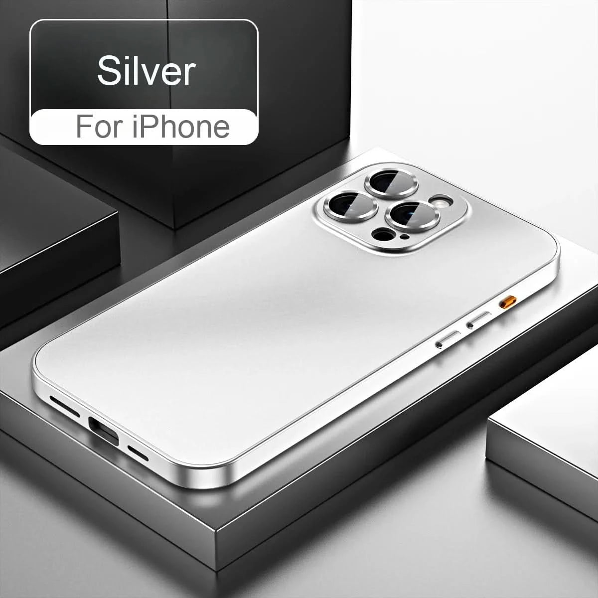 Luxury Aluminum Metal Frame Phone Case For iPhone 16 15 14 13 12 Pro Max Plus Camera Lens Glass Protect Shockproof PC Back Cover Caseverse