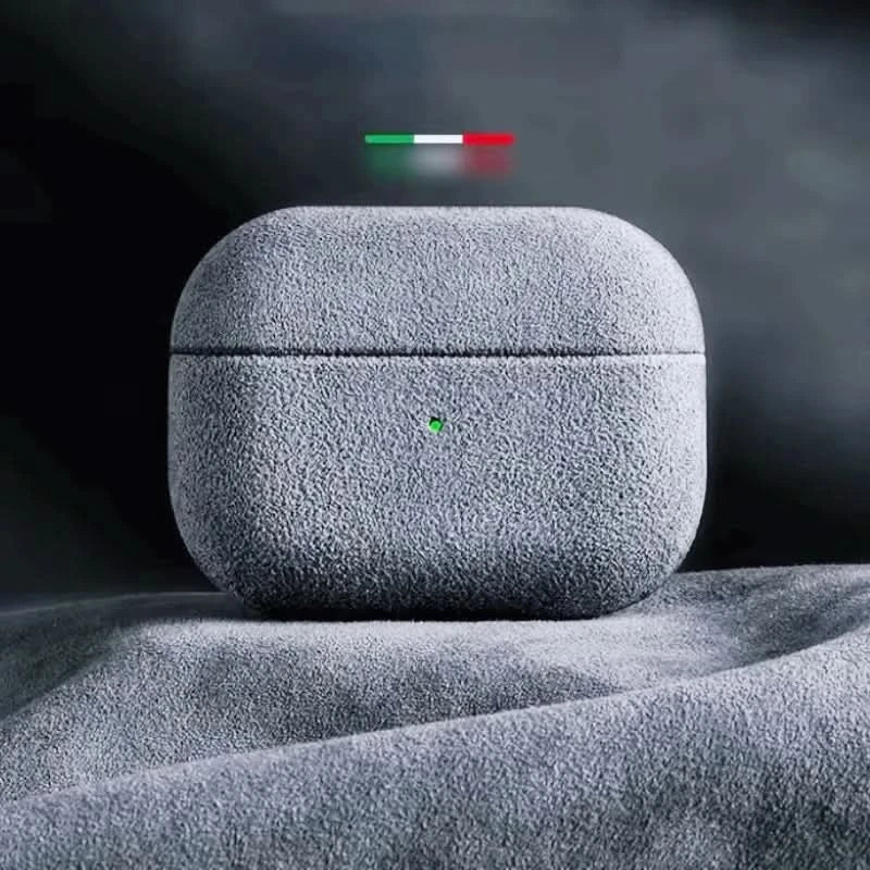 Italian Suede Leather Case For Airpods Pro 2 Luxury Artificial Leather All Inclusive Case For Airpods 4 3 Case Wireless Charge Caseverse