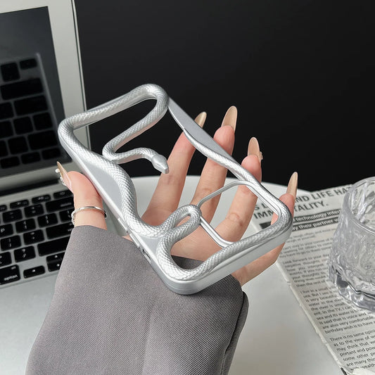 Cool 3D Snake Hollow Dissipate Heat Phone Case For iPhone 15 14 13 12 11 16 Pro Max Luxury Shockproof Soft Silicone Cover - Caseverse