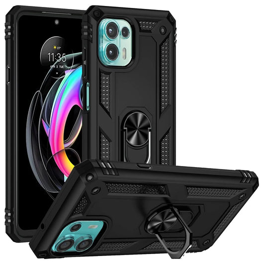 Cover Case for Moto Motorola Edge 20 Lite Shockproof Armor Rugged Military Protective Ring Holder Magnet Phone Case - Caseverse