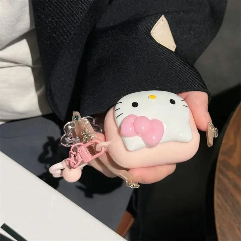 Hello Kitty For Airpods Case,Cute Candy Protective Earphone TPU Cover With Keychain For Airpods Pro 2 Case Girls Women Funda Caseverse