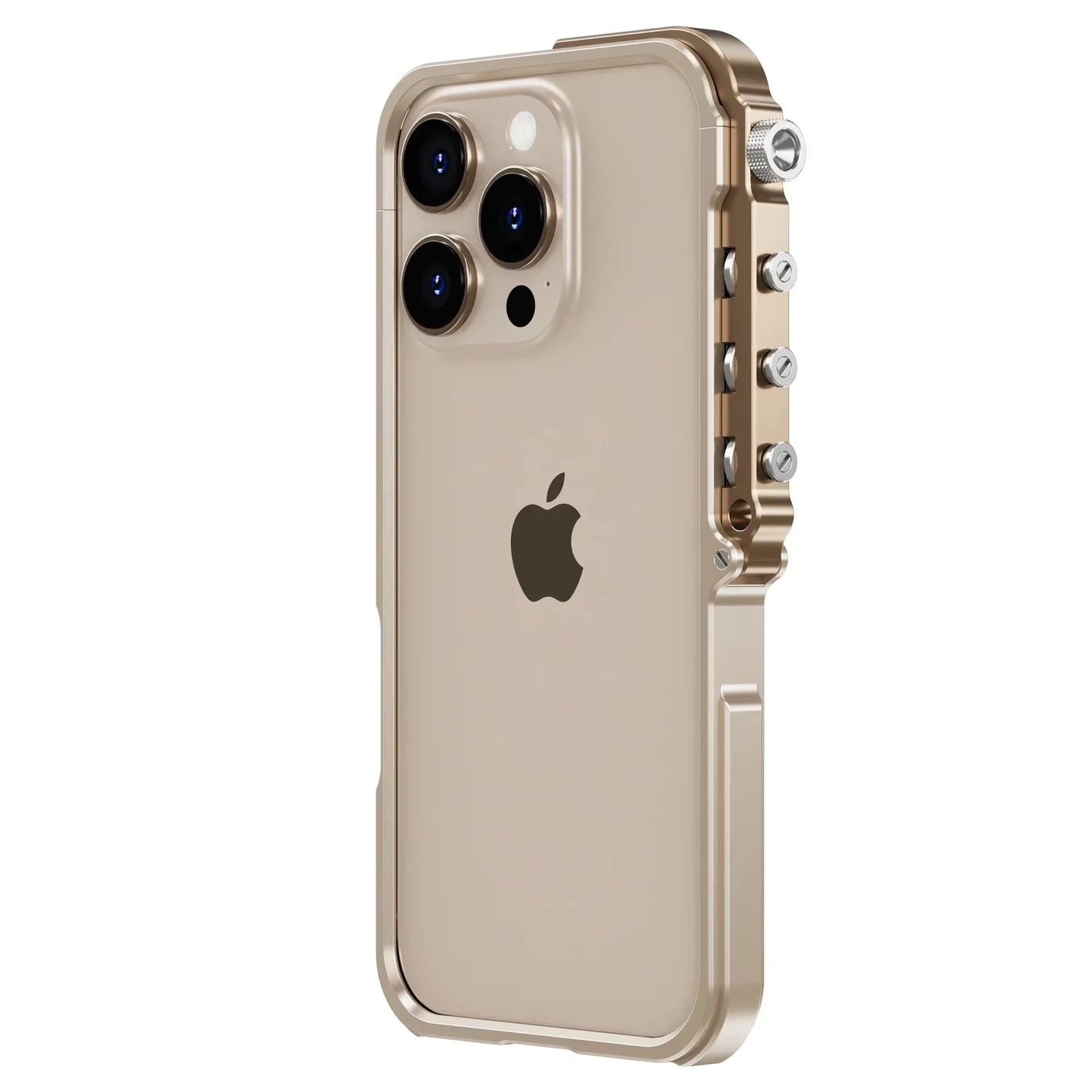 Luxury Aluminum Alloy Armor Frame Phone Case For iPhone 13 14 15 16 Pro Metal Removable Shockproof Cover