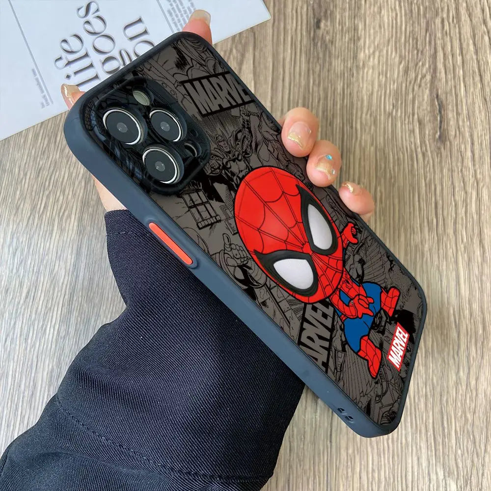 Deadpool Groot Venom Phone Case for Xiaomi Redmi Note 13 12 11 10 10A 10X 9 Prime 9S 8 Pro Plus 4G 5G Matte Clear Hard Cover - Caseverse