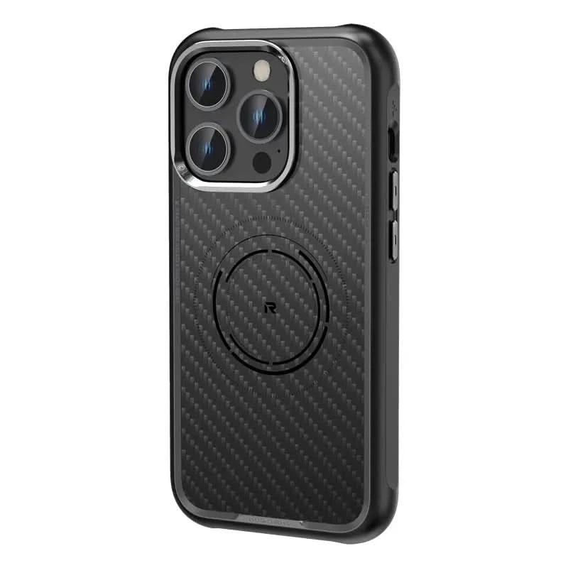ROCK Kevlar Magnetic Case for iPhone 15 Pro Max Metal Lens Military Grade Shockproof Cover for iPhone 15 Compatible with MagSafe - Caseverse