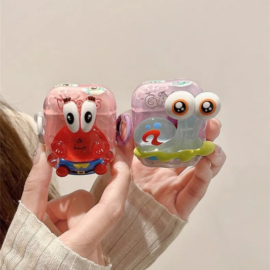 Cute Cartoon Earphone Case for Apple AirPods 4 Case Fresh Candy Color Case for Airpods 1 2 3 Pro Pro2 Protective Cover with Hook Caseverse