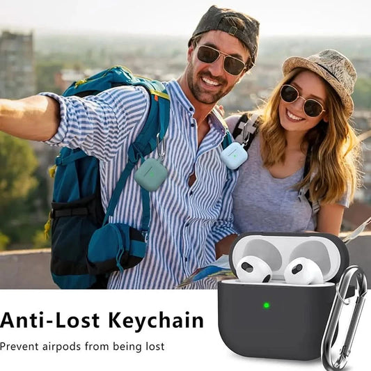 3rd Gen Earphone Case For AirPods 3 Earphone Protective Case With Hook Hole Silicone Cover Earbuds Ear Pads With Cleaner Kit Caseverse