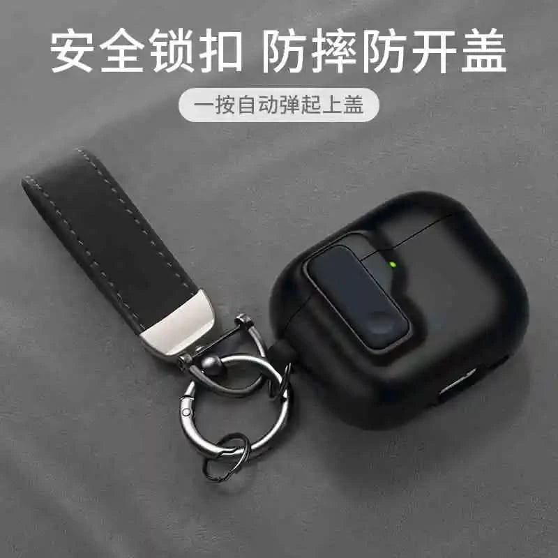 2024 New Hard Protector for AirPods 4 with Magnetic Lid Lock Hybrid Case Luxury Protection Cover for Apple AirPods 4(USB C) Caseverse
