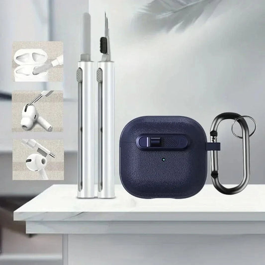 Frosted Earphone Case for Apple Airpods 4 with Cleansing Sets Wireless Headset Cover Magnetic Horizontal Lock Protective Covers Caseverse