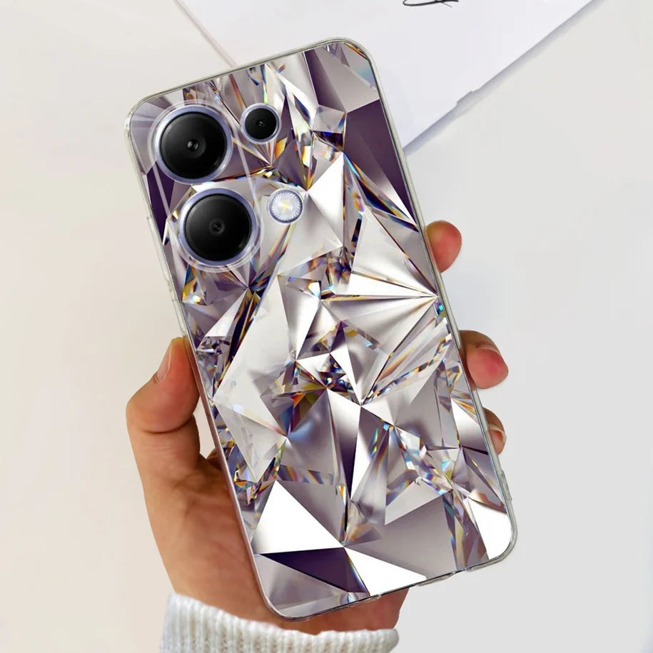 For Xiaomi Poco M6 Pro 2024 Case New Fashion Marble Cartoon Cover Soft Clear Silicone Funda For Xiaomi Poco M6 Pro 4G Phone Case Caseverse