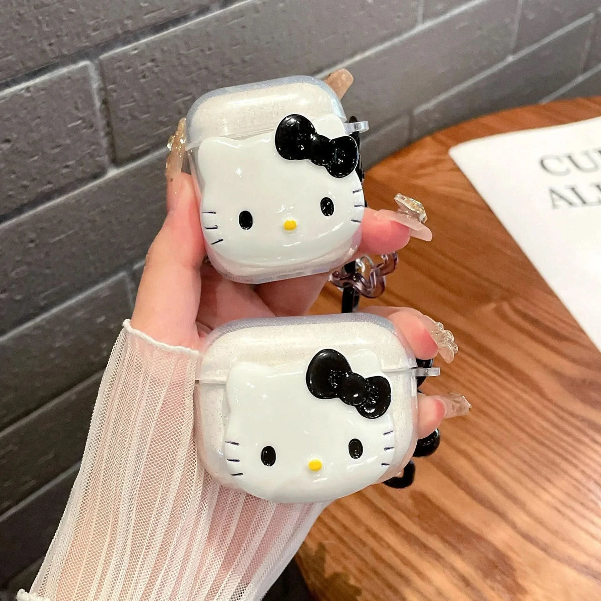 Cute Pink Hello KT Cat Cover for AirPods 4 Cartoon Earphone Case for Airpods Pro2 Pro 3 2 1 Protective Cover with Keychain Caseverse