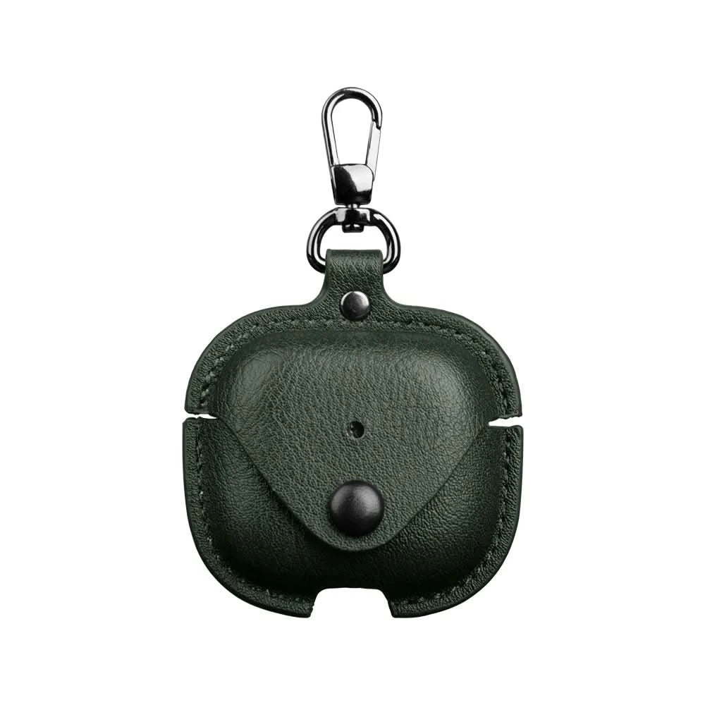 For Airpods 4 Case Leather Business Earphone Case Headset Shell Headphone Cover Luxury Leather PU Cover for airpods4 With Hook