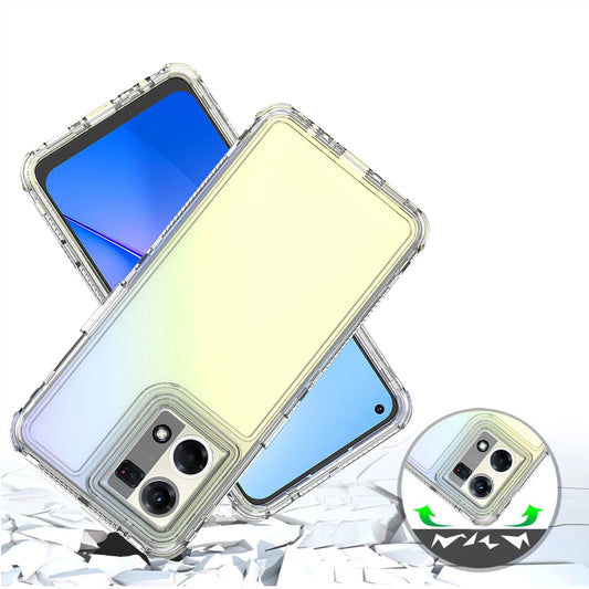 3 in 1 Rugged Armor Shockproof Phone Case For OPPO Reno 7 4G CPH2363 Hard Plastic Frame Transparent TPU Back Cover Fundas Capa - Caseverse