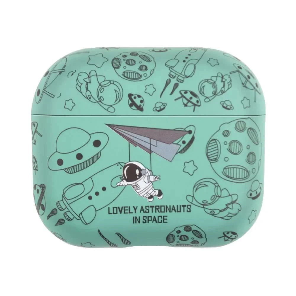 Astronaut Space Moon Earphone Soft Case for Apple Airpods 3 2 1 Pro 2 4 2024 Headphone Cover for Air Pods Pro2 3rd Gen Custodia Caseverse