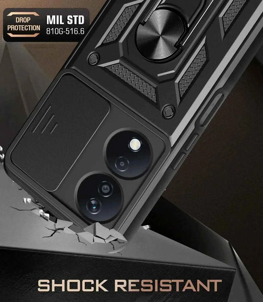 Honor X7B Heavy Duty Phone Case - Ultimate Protection with Magnetic Holder & Kickstand