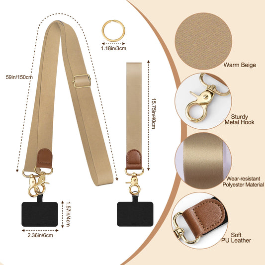 Phone Lanyard Crossbody Wrist Strap,Adjustable Anti-Theft Strap for All Smartphone Case,Universal Cell Phone Neck lanyard for me