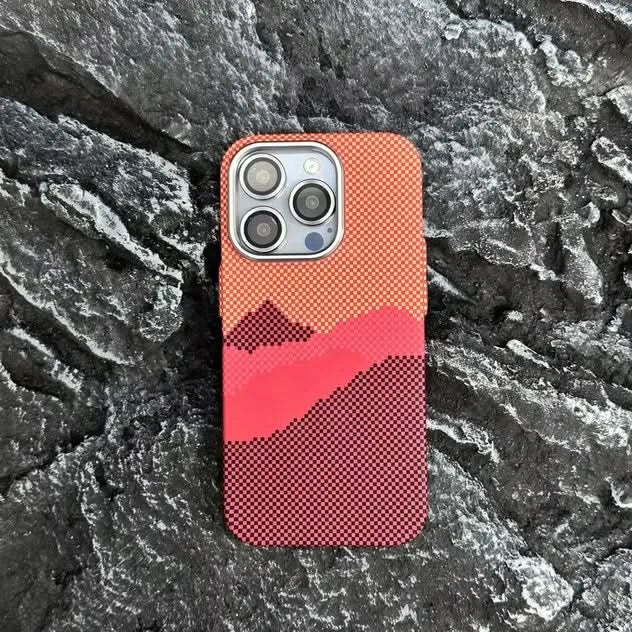 Abstract Carbon Fibre MagSafe Case for iPhone 16 15 Pro Max 14 Cover Wireless Charging Alloy Lens Camera Bumper Hard Armor Shell Caseverse