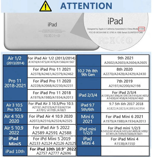 Leather Case For Ipad pro 9.7 A1673 A1674 A1675 10.2 Smart Cover Funda For iPad Air 2 9.7 Air 3 10.5 Magnetic TPU Silicone Cases