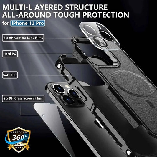 iPhone Magnetic Case with Military Protection - Ultimate Shockproof Defense for Your Device