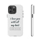 I Love You With All My Butt Tough Personalized Phone Case Printify