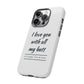 I Love You With All My Butt Tough Personalized Phone Case Printify