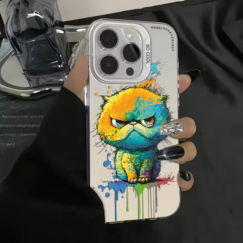 Personalized graffiti Cartoon Cat Phone Case For Xiaomi Redmi Note 13 12 11 Pro Plus 5G 12S 11S 10S 10 Pro Redmi 13C 4G Cover Caseverse