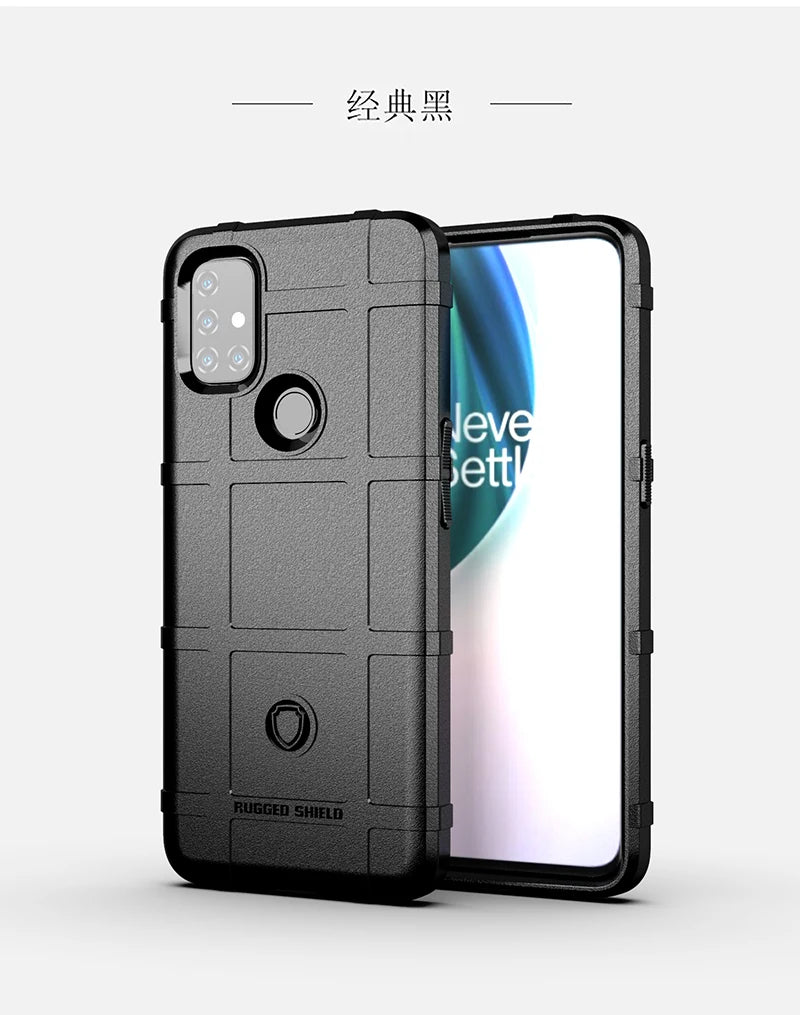 Rugged Shield Shockproof Phone Case For OnePlus 8T 9 10 Pro Nord 2T N10 N100 N20 N200 CE 2 Lite 5G Soft TPU Silicone Back Cover - Caseverse