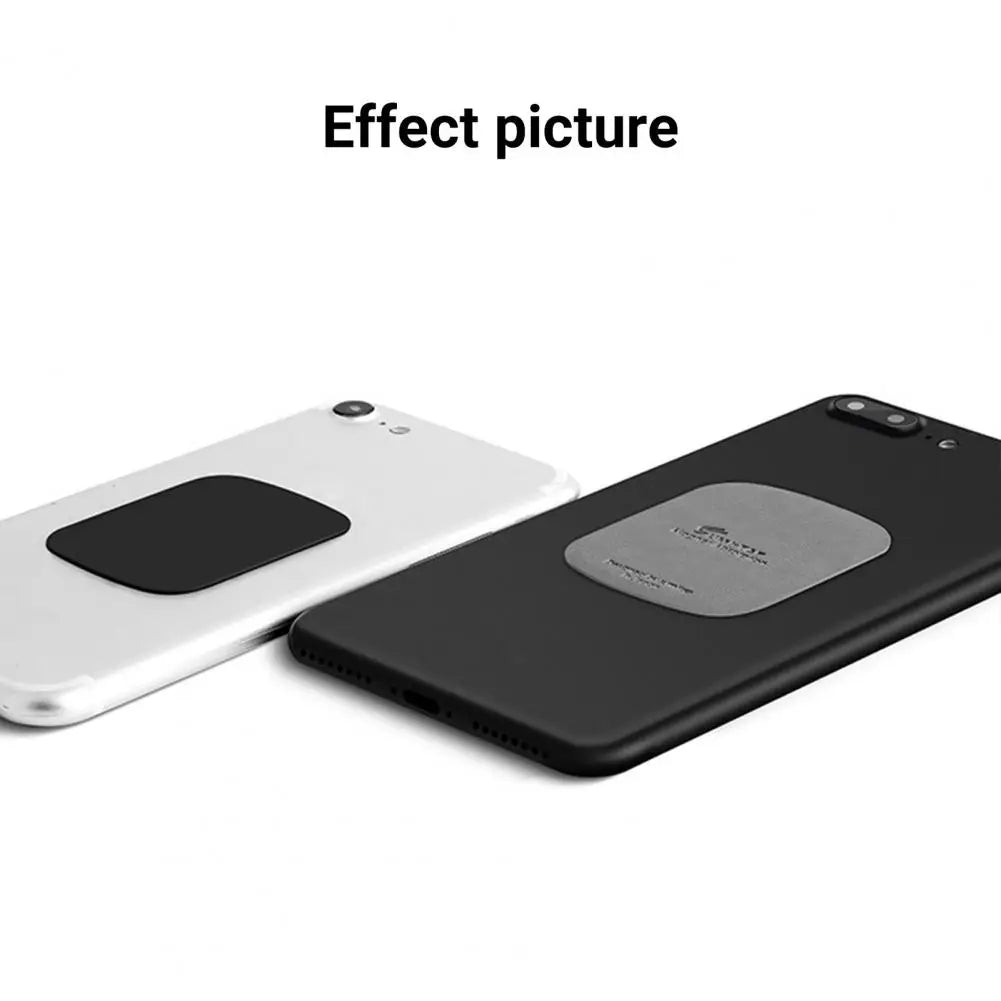 Leather Smart Phone Magnetic Metal Plate Phone Accessories Iron Sheet Disk Sticker Mount Mobile Car Phone Holder Magnet Stand